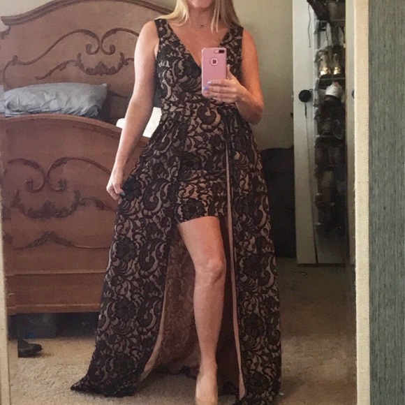 Dresses & Skirts - Lace Long Black Dress
